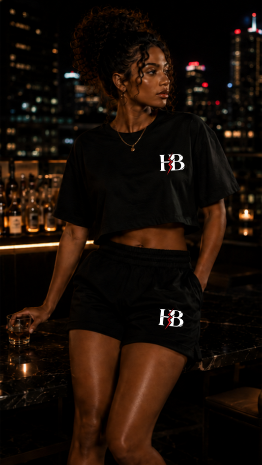Heart Breakr Black Crop Set
