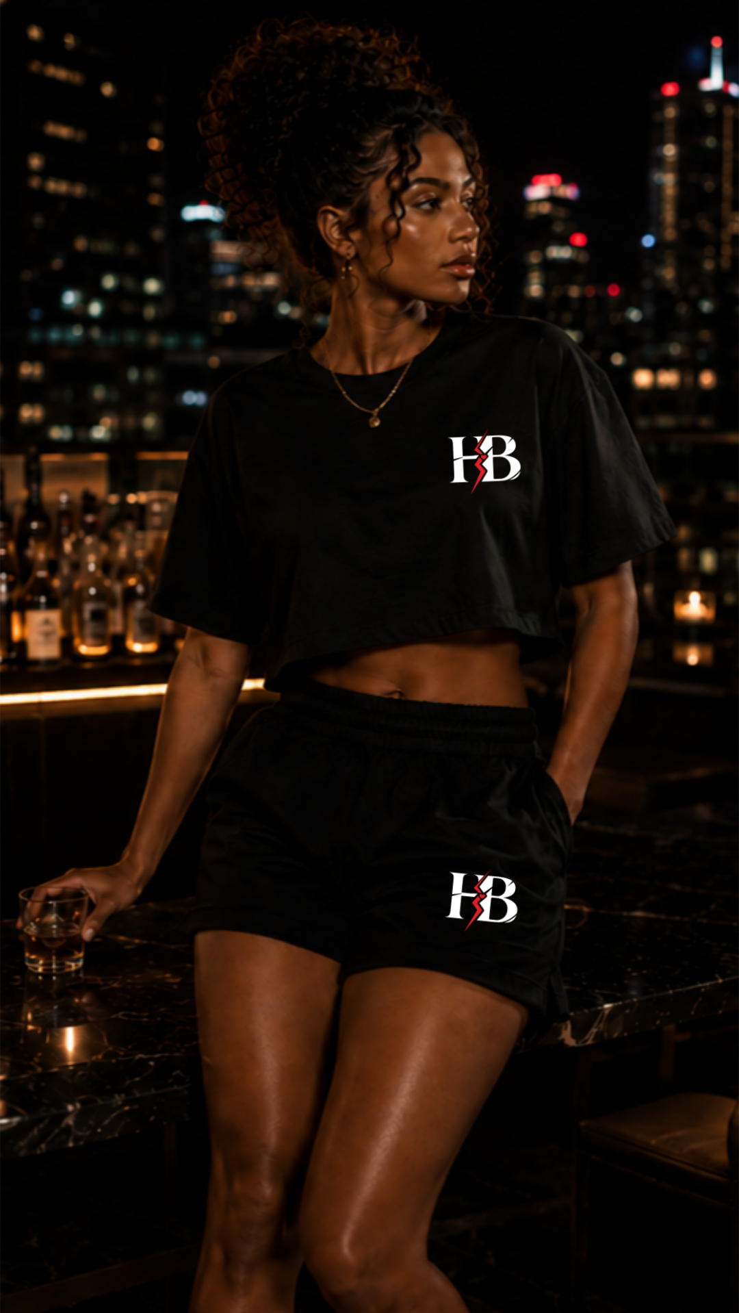Heart Breakr Black Crop Set