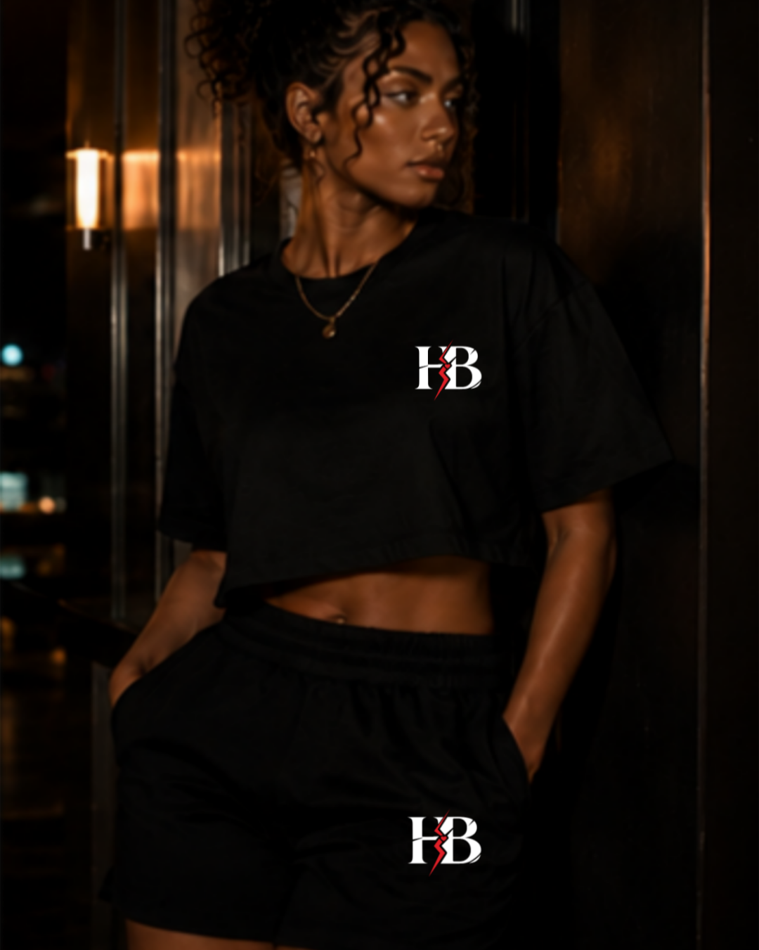 Heart Breakr Black Crop Set