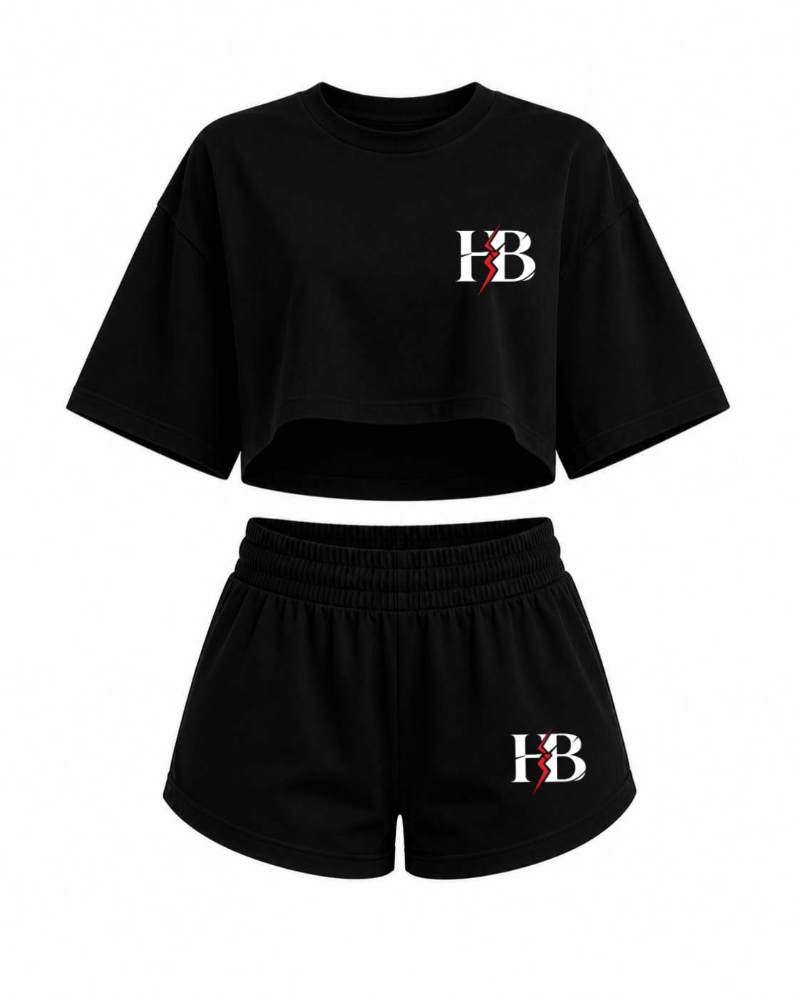 Heart Breakr Black Crop Set